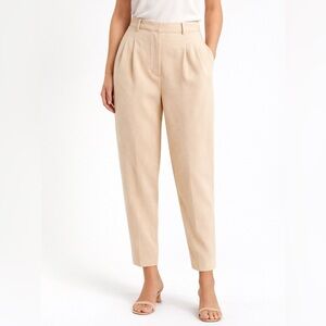 Wilfred Cream High-Waisted Pantsuit, Carrot fit, size 6